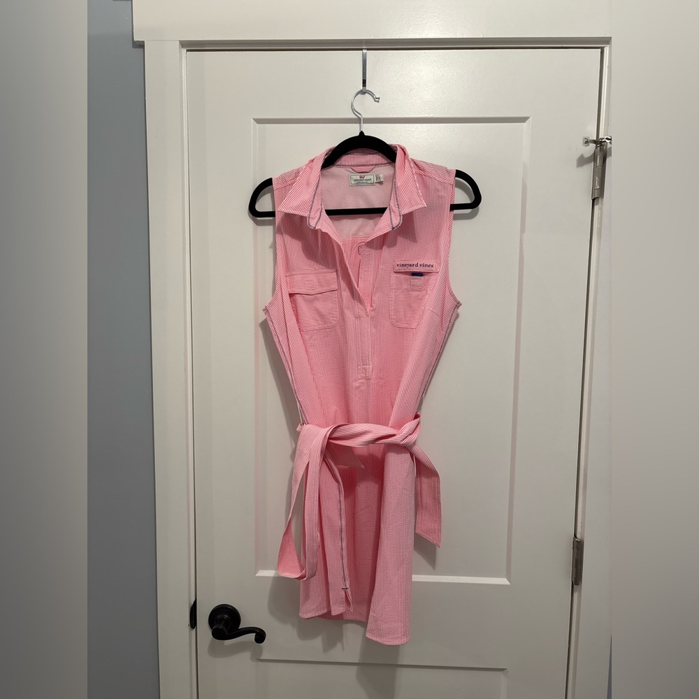 Vineyard Vines Pink Performance Camp Dress
